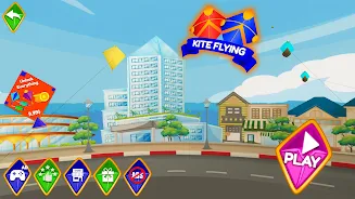 Pipa Layang Kite Flying Game Zrzut ekranu 1