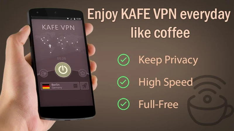 KAFE VPN - Fast & Secure VPN 스크린샷 1