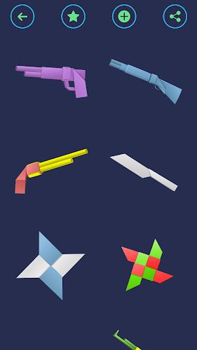 Origami Weapons: Swords & Guns Schermafbeelding 3