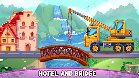 Build a House-Kids Truck Games Tangkapan skrin 3