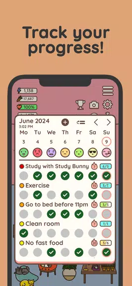 Habit Rabbit: Habit Tracker应用截图第2张
