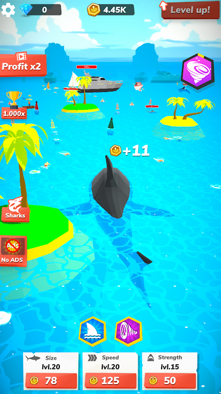 Idle Shark World - Tycoon Game Screenshot 2