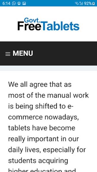 Free Government Tablets Tangkapan skrin 4