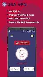 USA VPN -Safe Secure VPN Proxy স্ক্রিনশট 1