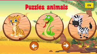 Puzzle animals for kids Captura de tela 1