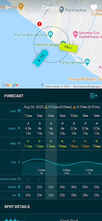 Schermata Spotadvisor Surf Forecast 2