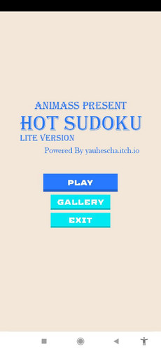 AnimAss - Hot Sudoku Lite Schermafbeelding 1