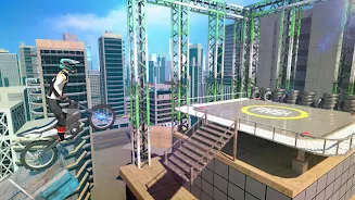 Bike Stunts 3D - Rooftop Chall स्क्रीनशॉट 1