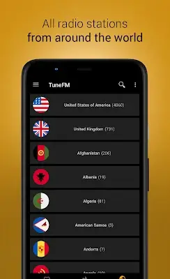 Internet Radio Player - TuneFm Ekran Görüntüsü 4