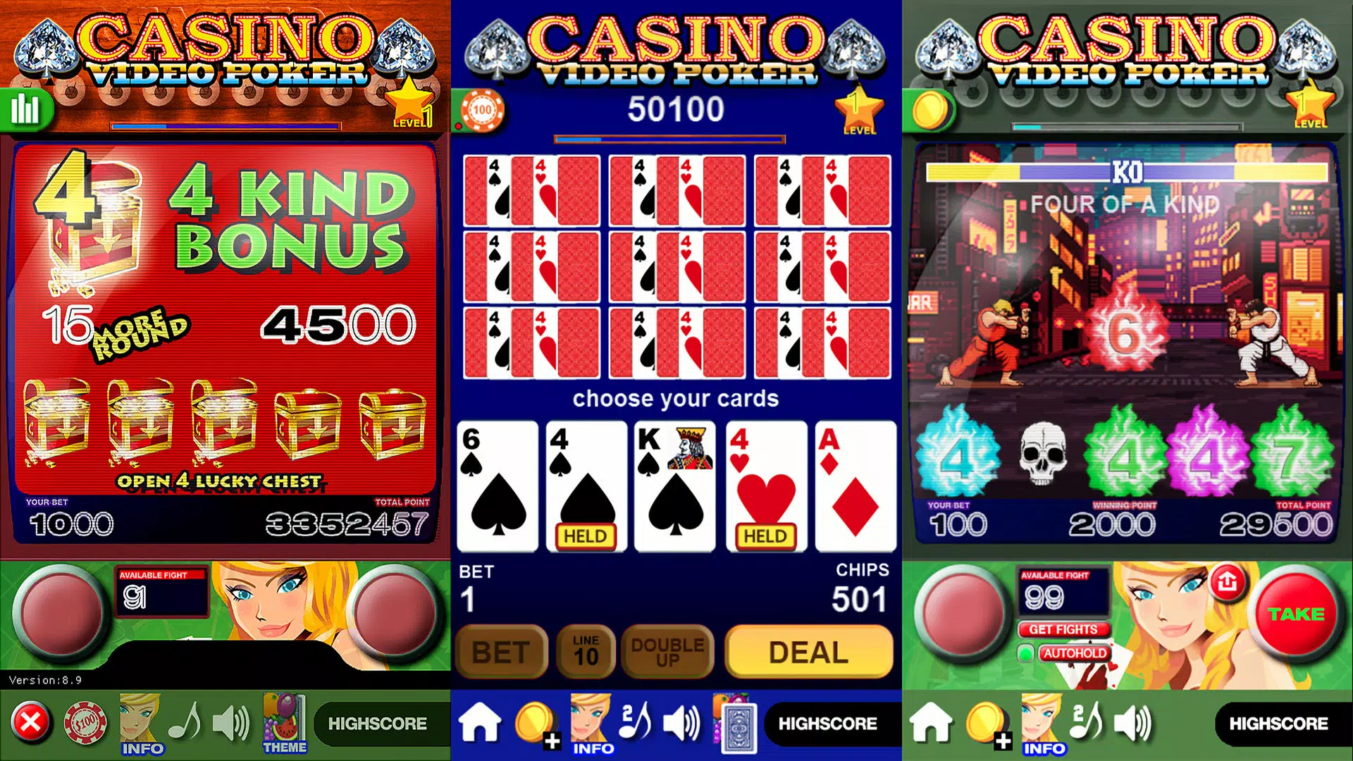 Casino Video Poker ภาพหน้าจอ 2