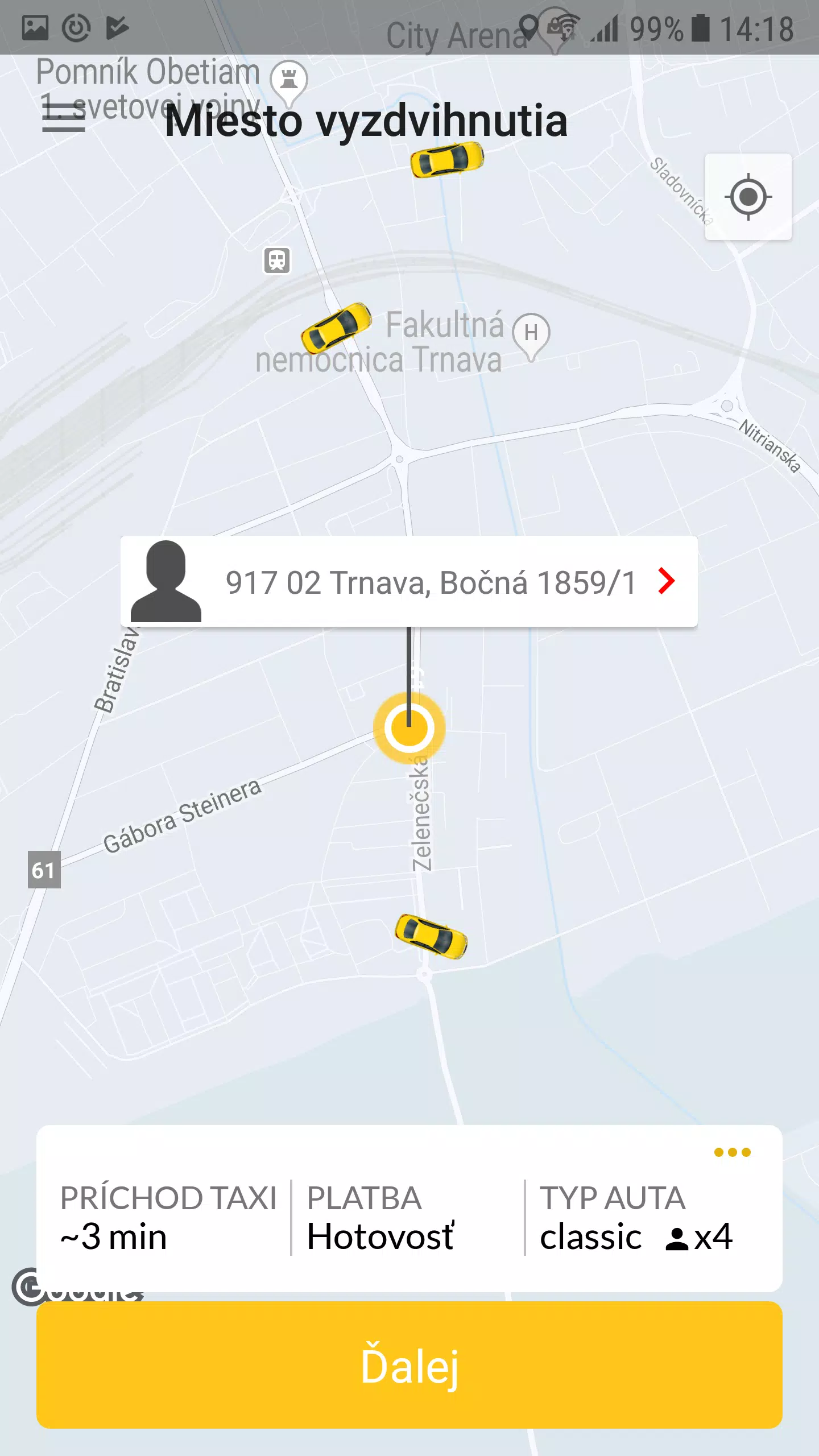 Yellow Taxi Trnava ဖန်သားပြင်ဓာတ်ပုံ 2