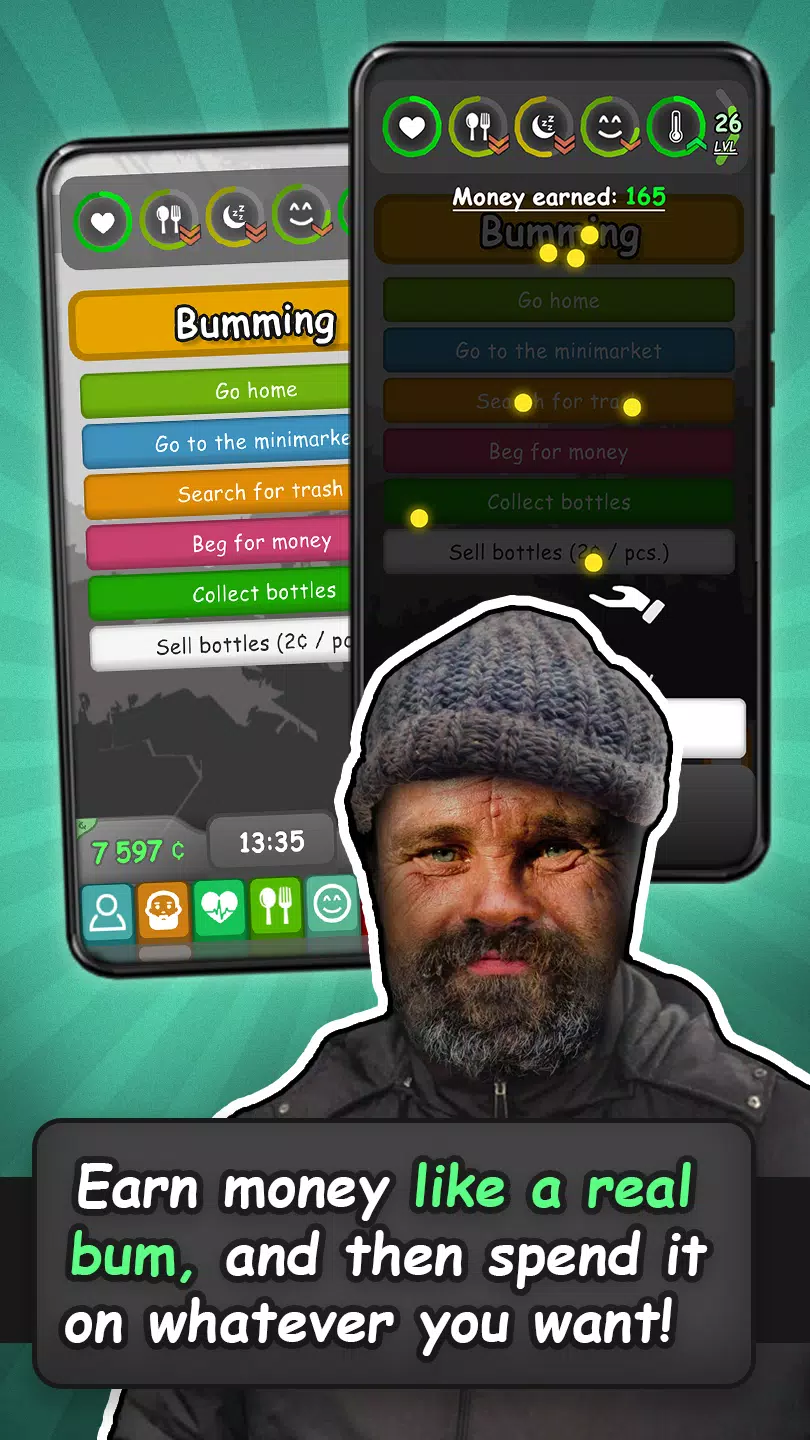 Homeless: Life Simulator スクリーンショット 1