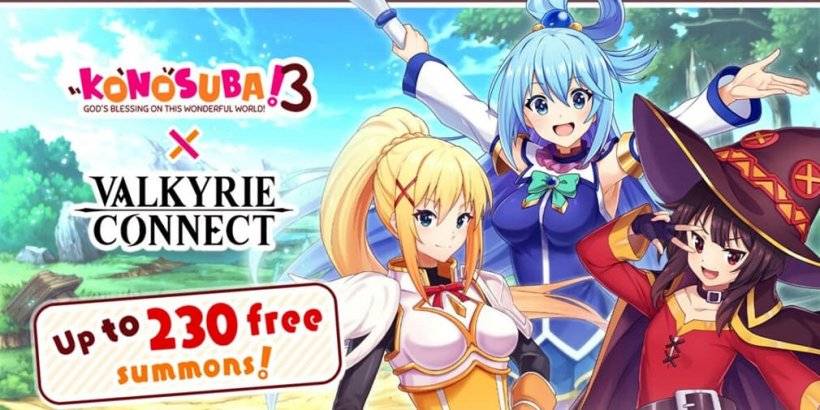 Sự kiện hợp tác hấp dẫn giữa Anime Konosuba và Valkyrie Connect