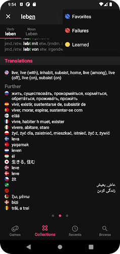 German Dictionary Ekran Görüntüsü 2