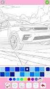 Car coloring games - Color car Capture d'écran 1