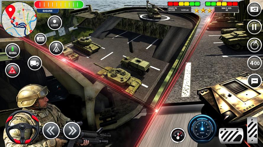 Army Transport Tank Ship Games Ảnh chụp màn hình 2