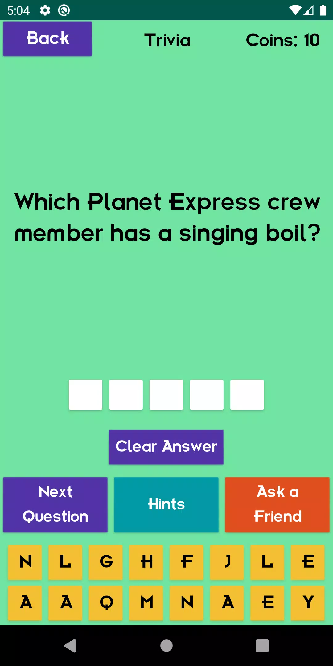 Quiz About Futurama Screenshot 3