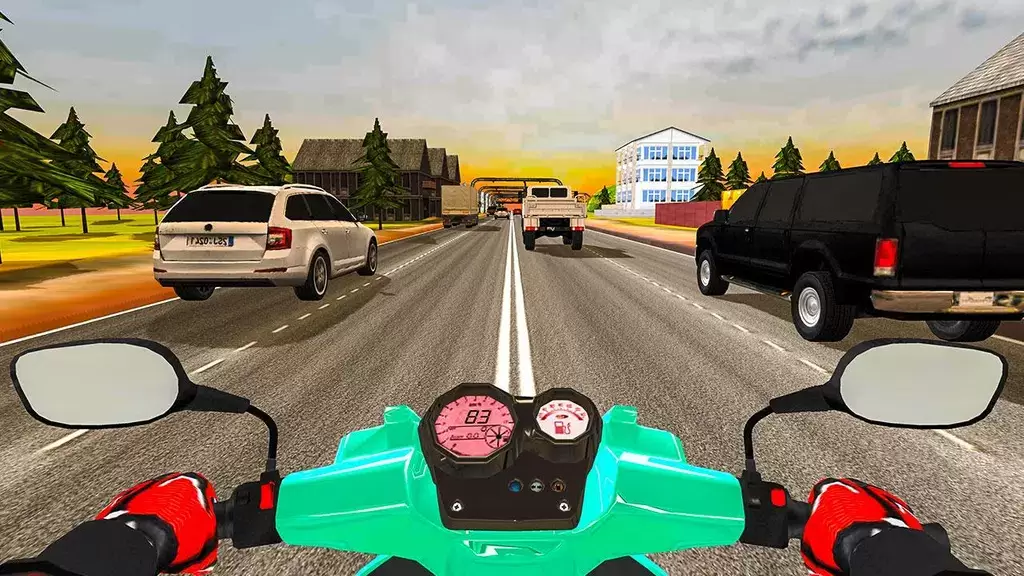 Highway Traffic Rider - 3D Bik स्क्रीनशॉट 1