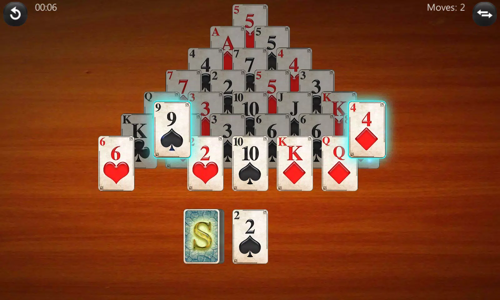 Pyramid Solitaire स्क्रीनशॉट 2