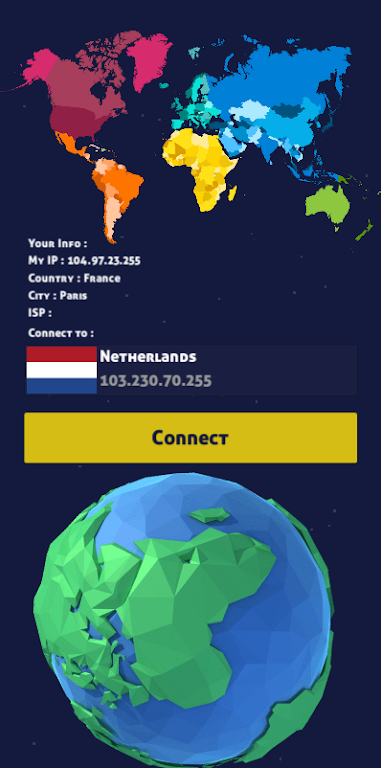 Schermata VPN NetherLands - IP for NL 2