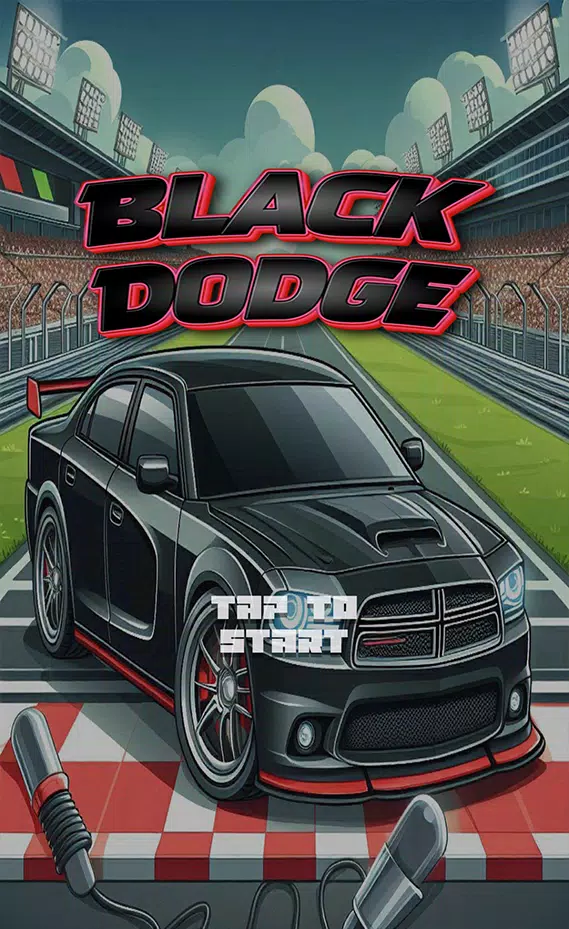 Black Dodge Car Game Tangkapan skrin 1