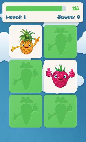 Fruits Memory Game for kids Schermafbeelding 2