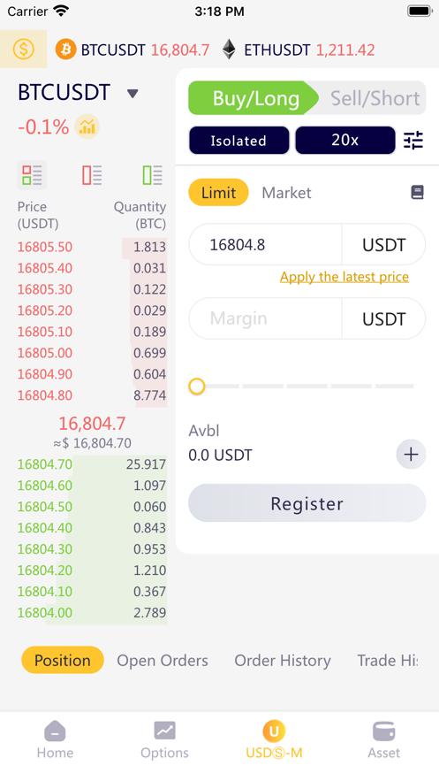 Schermata FTK Bitcoin & ETH Exchange 4