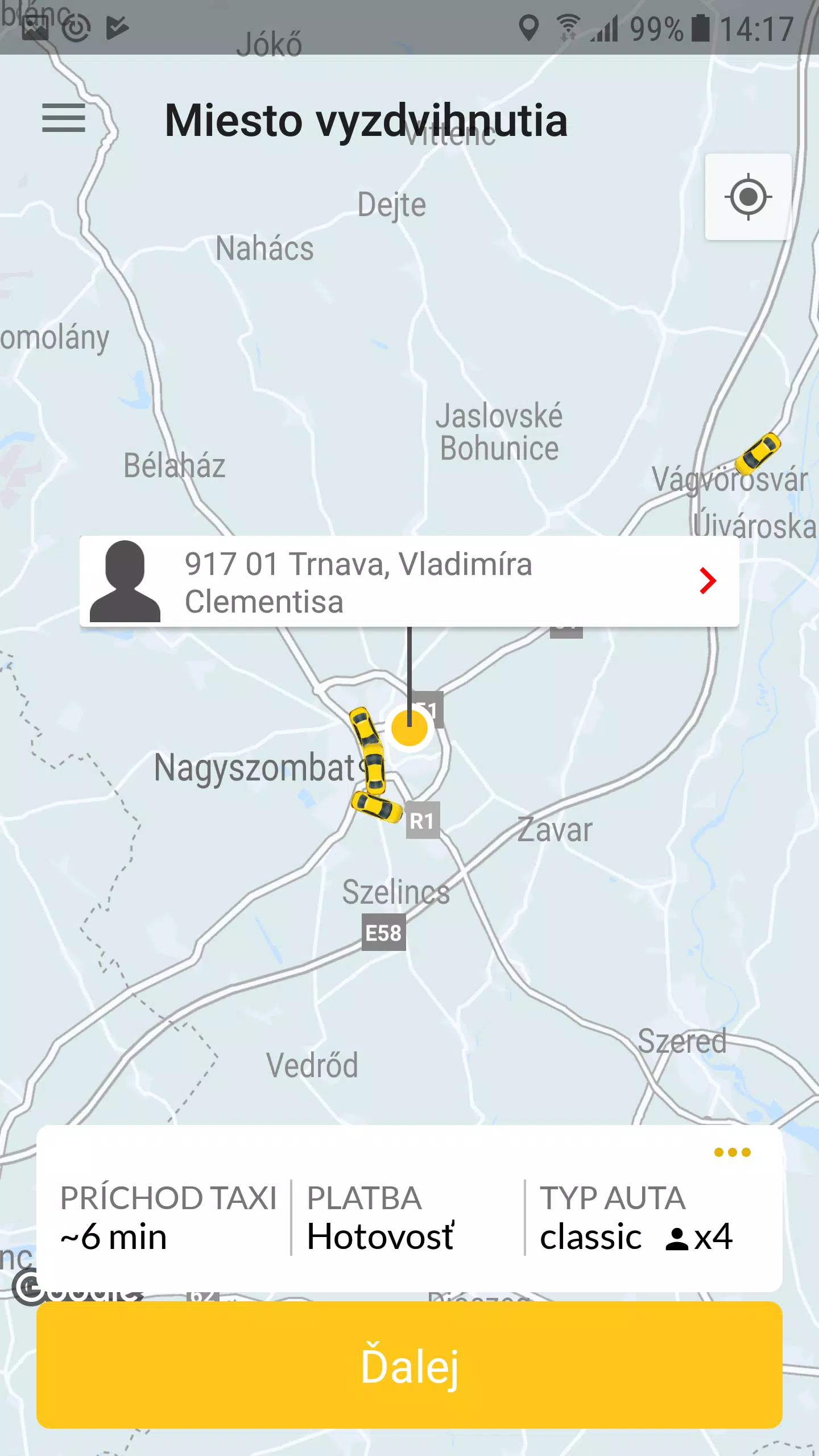 Yellow Taxi Trnava Ảnh chụp màn hình 1