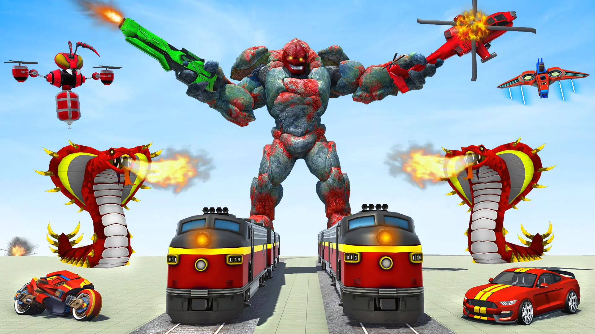 Snake Robot Game - Stone Robot應用截圖第4張