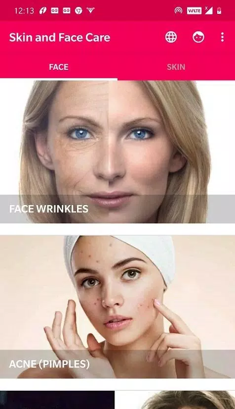 Soins de la peau et du visage Capture d'écran 1