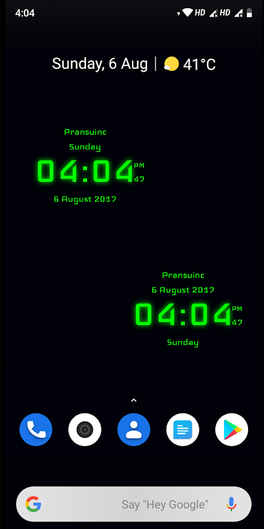 Digital Clock Tangkapan skrin 1