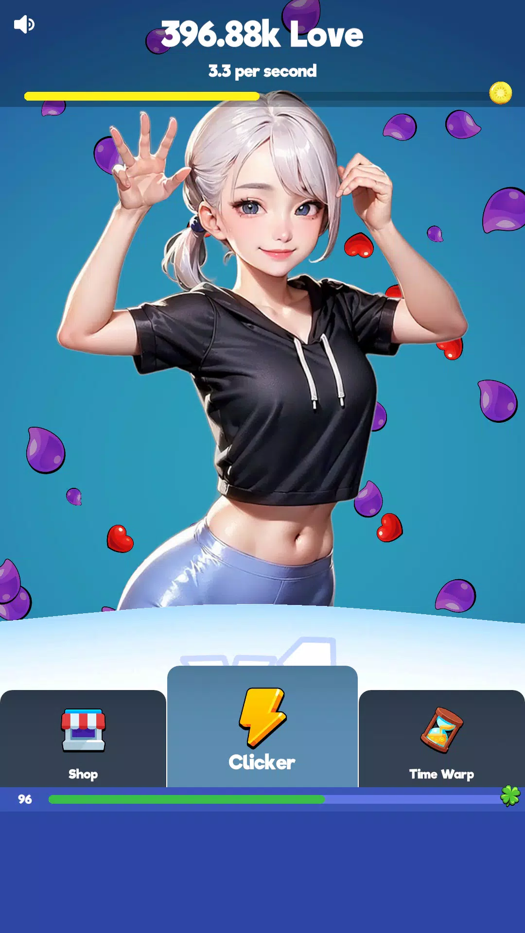 Sexy touch girls: idle clicker Captura de pantalla 2