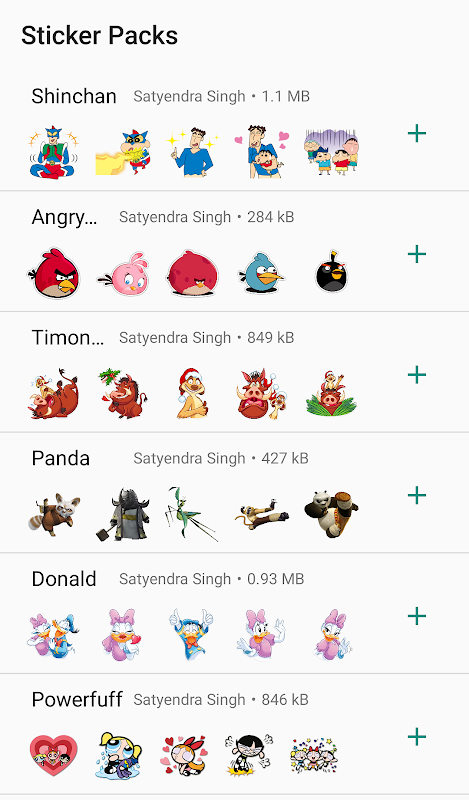 Cartoon Stickers for Whatsapp Screenshot 2