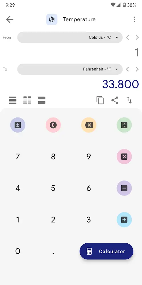 Schermata Unit Converter Pro 2