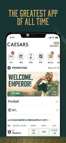 Caesars Sportsbook Скриншот 1
