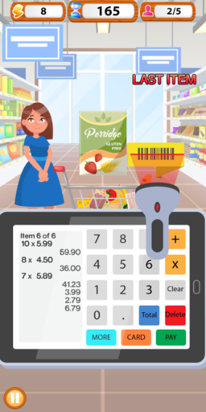 Supermarket Cashier Simulator Mod Ảnh chụp màn hình 1