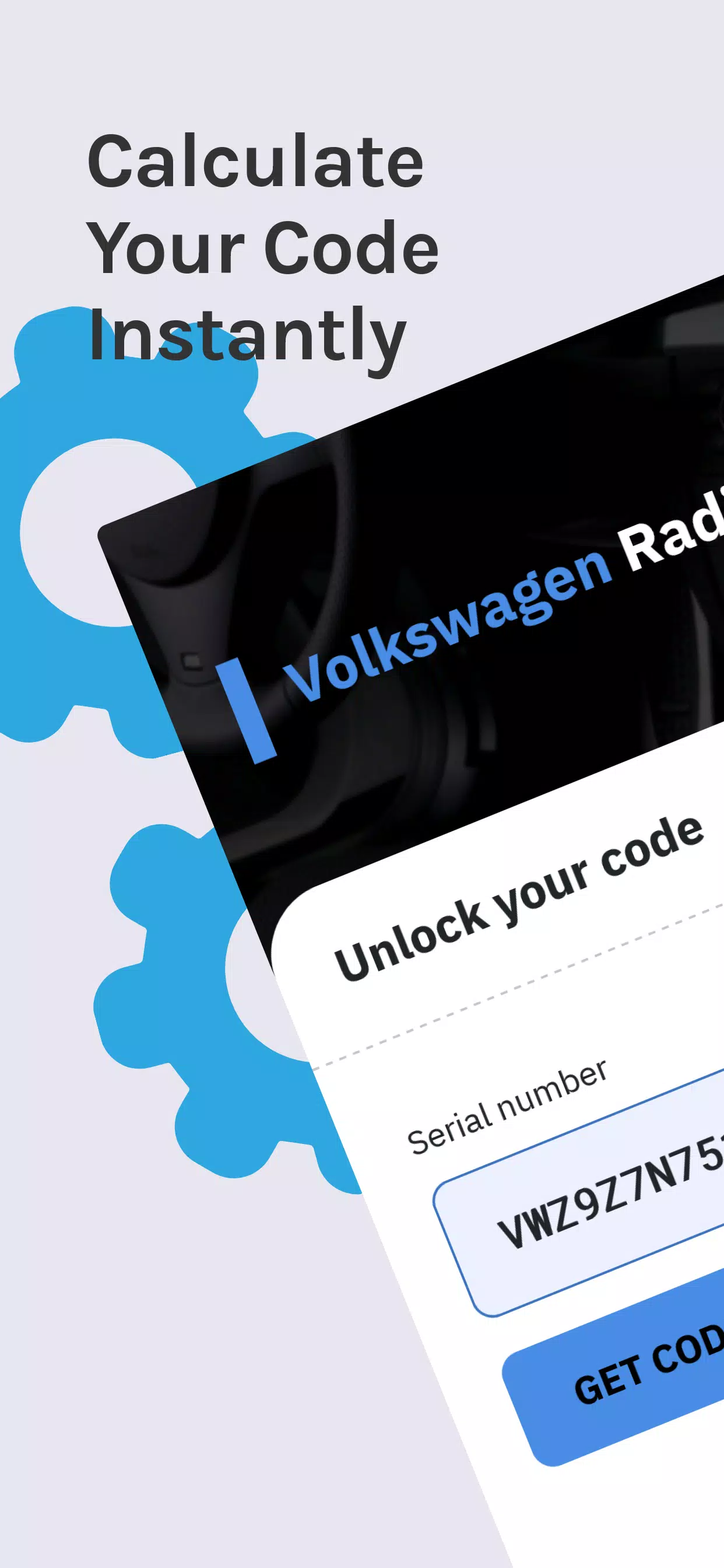 VW Radio Code Generator Capture d'écran 1