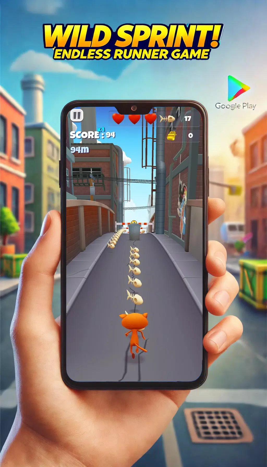 Wild Sprint: Endless Runner Schermafbeelding 1