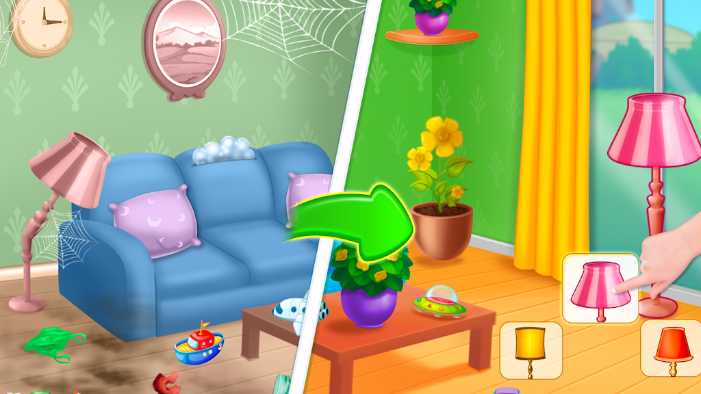 Home cleaning game for girls ภาพหน้าจอ 3