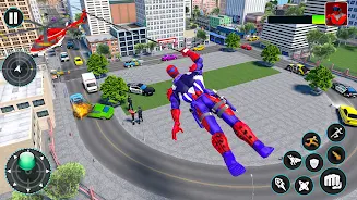 Spider Rope Hero Flying Games Tangkapan skrin 3