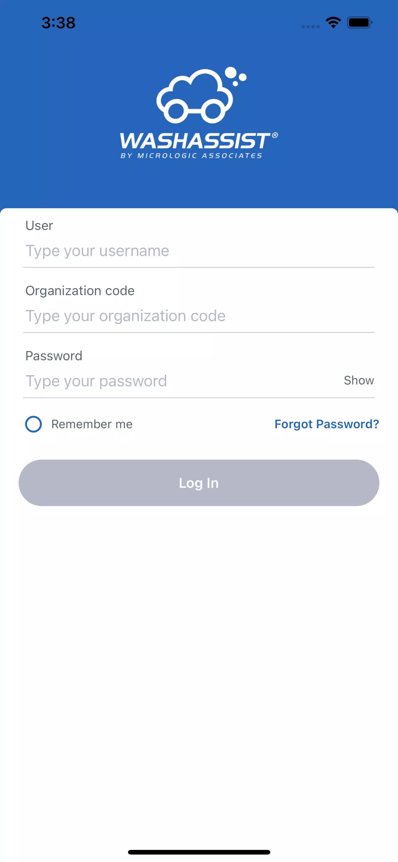 Schermata WashAssist Dashboard 3