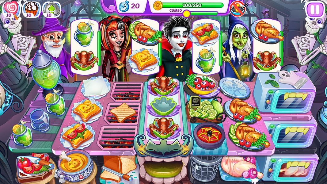 Schermata Halloween Madness Cooking Game 1