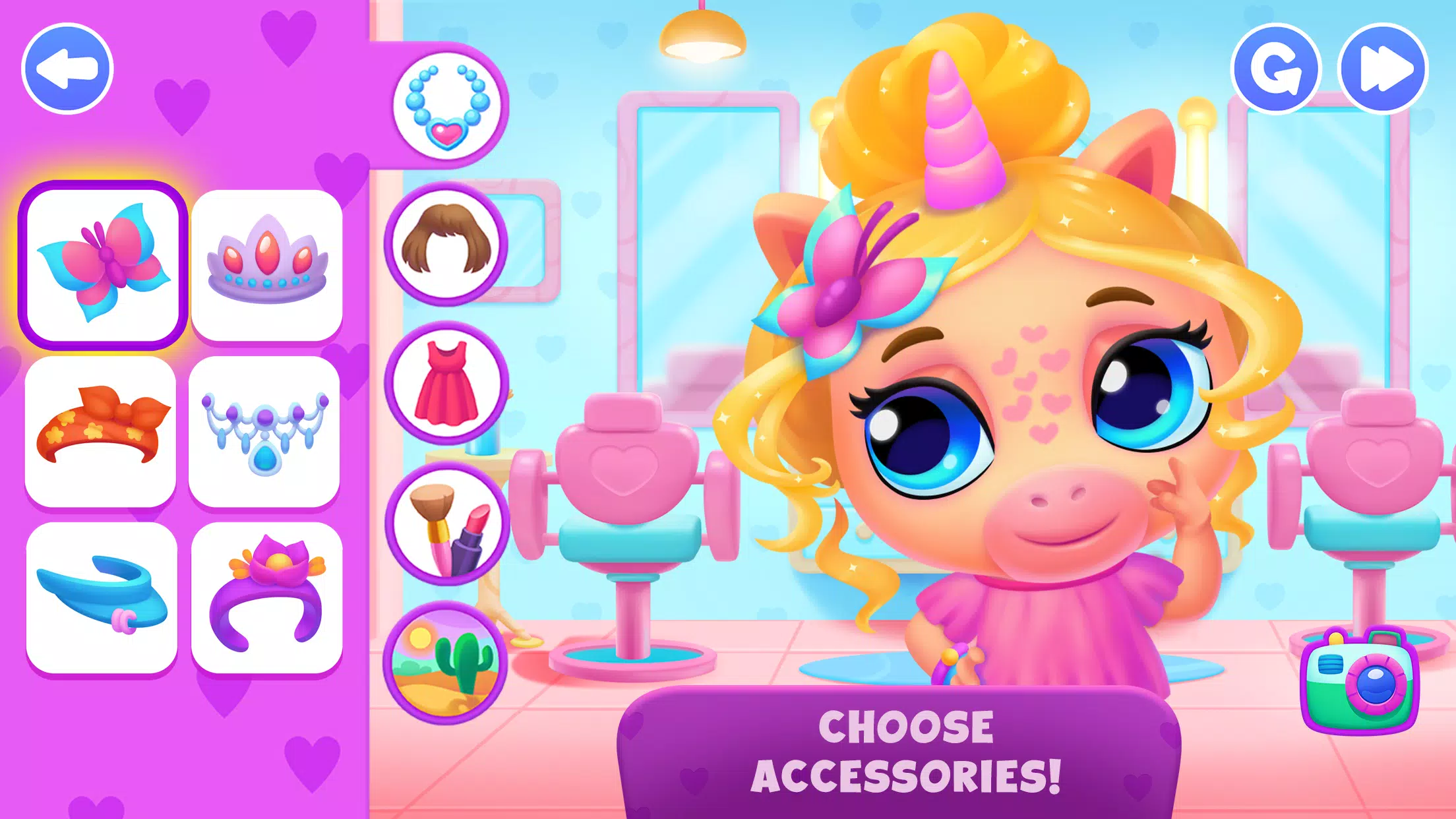 Unicorn Dress up games kids Schermafbeelding 2