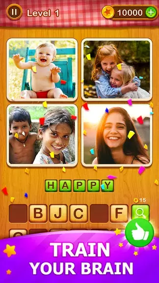 4 Pics Guess Word -Puzzle Game Captura de pantalla 1