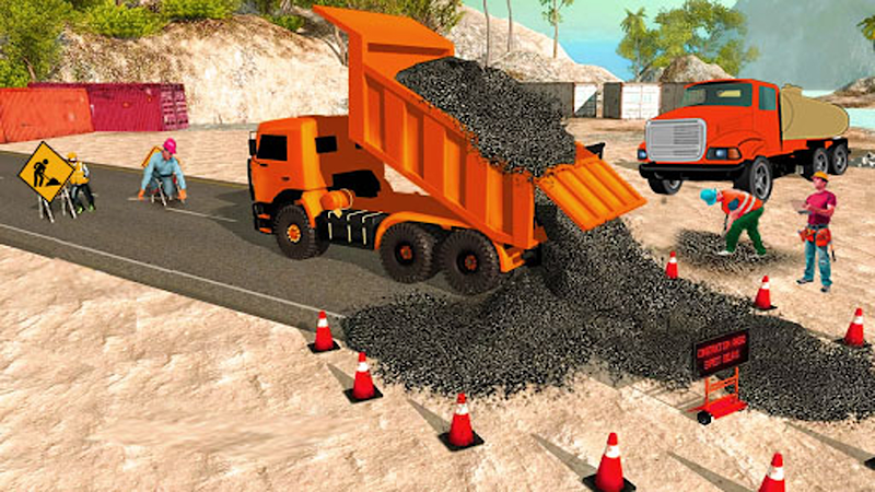 Highway road construction game Captura de tela 4