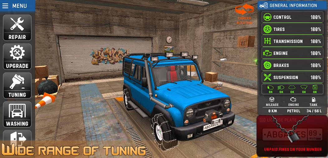 Russian Car Driver UAZ HUNTER Mod Schermafbeelding 3