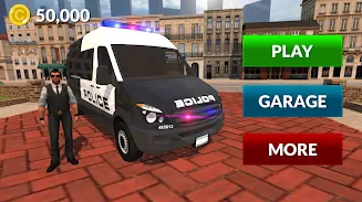 American Police Van Driving स्क्रीनशॉट 4