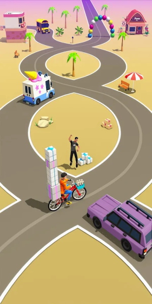 Paperboy Ticket Delivery Game スクリーンショット 2