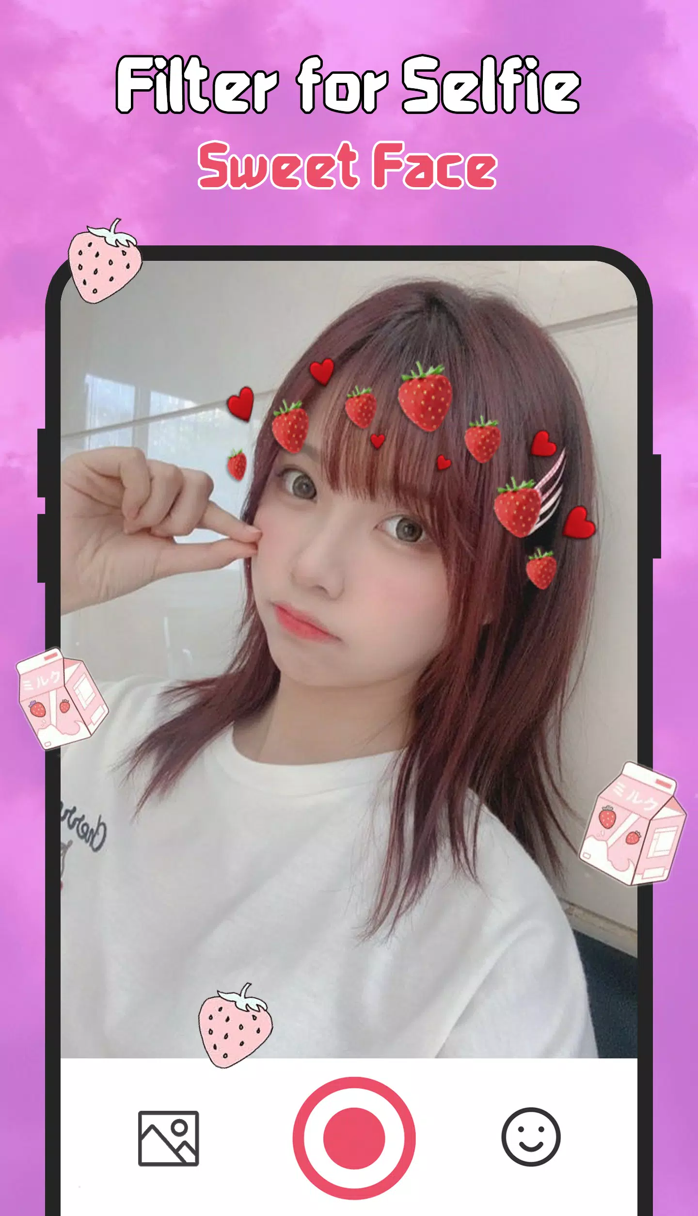 Filter for Selfie - Sweet Face スクリーンショット 2