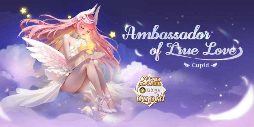 Nữ thần chào đón Cupid, Đại sứ Tình yêu đích thực, để triệu tập Vương quốc